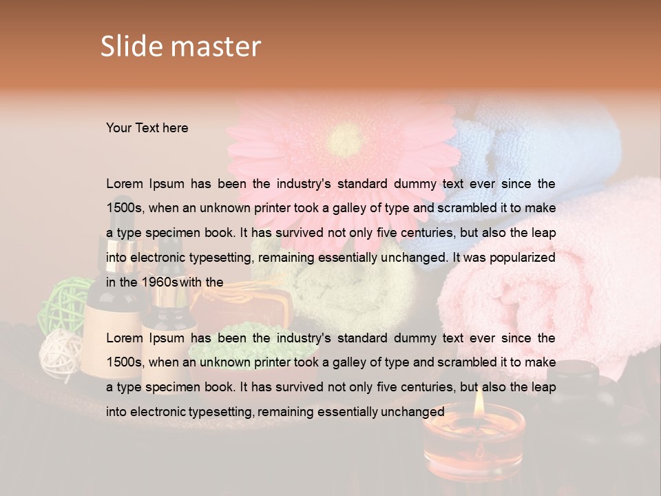 Candle Treatment Candlestick PowerPoint Template