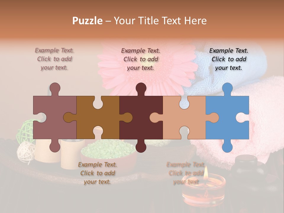 Candle Treatment Candlestick PowerPoint Template