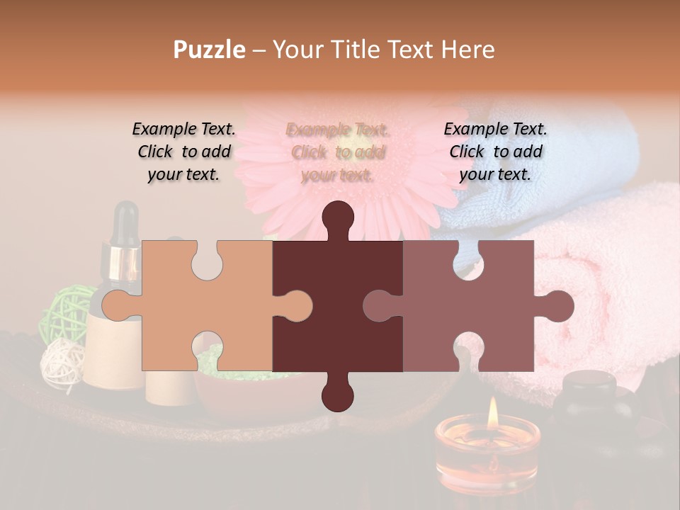 Candle Treatment Candlestick PowerPoint Template