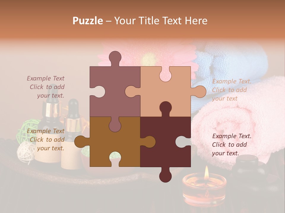 Candle Treatment Candlestick PowerPoint Template