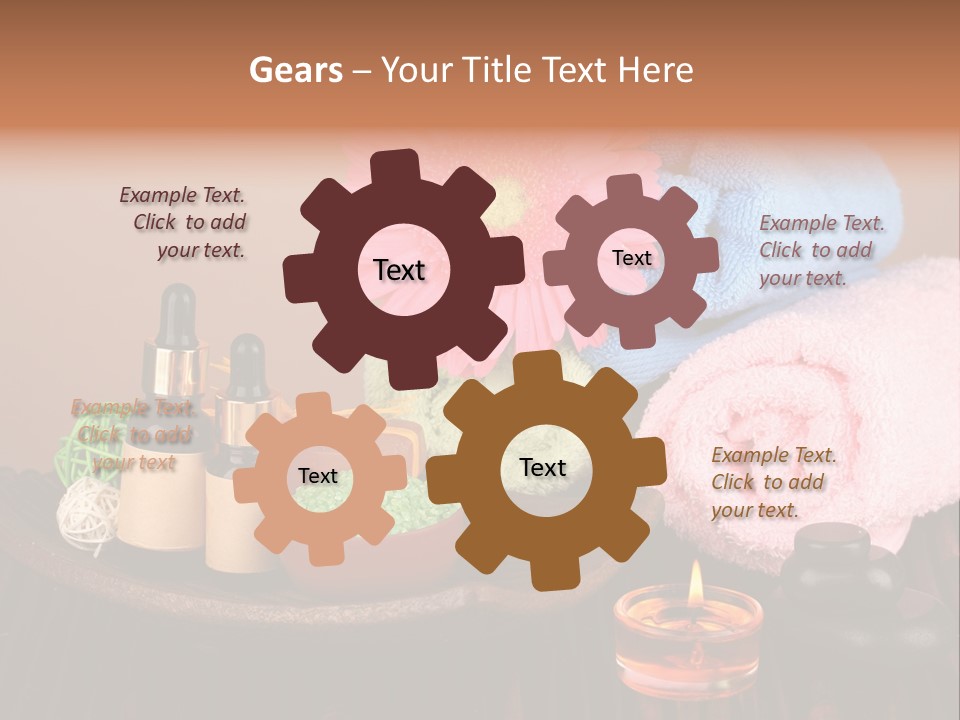 Candle Treatment Candlestick PowerPoint Template