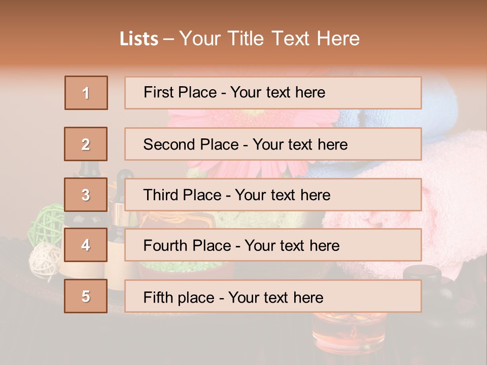 Candle Treatment Candlestick PowerPoint Template