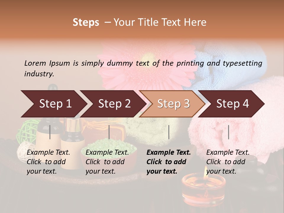 Candle Treatment Candlestick PowerPoint Template