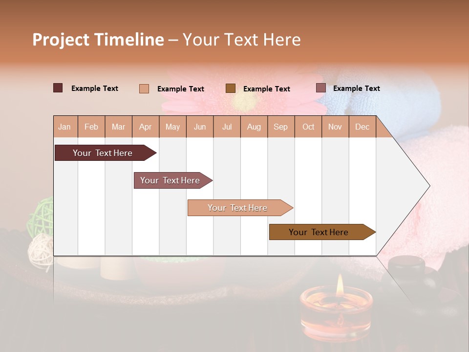 Candle Treatment Candlestick PowerPoint Template