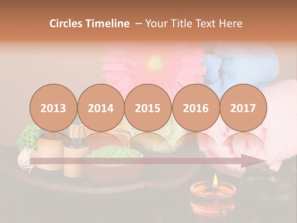 Candle Treatment Candlestick PowerPoint Template