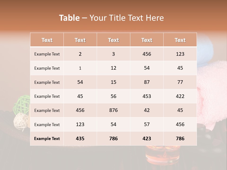 Candle Treatment Candlestick PowerPoint Template