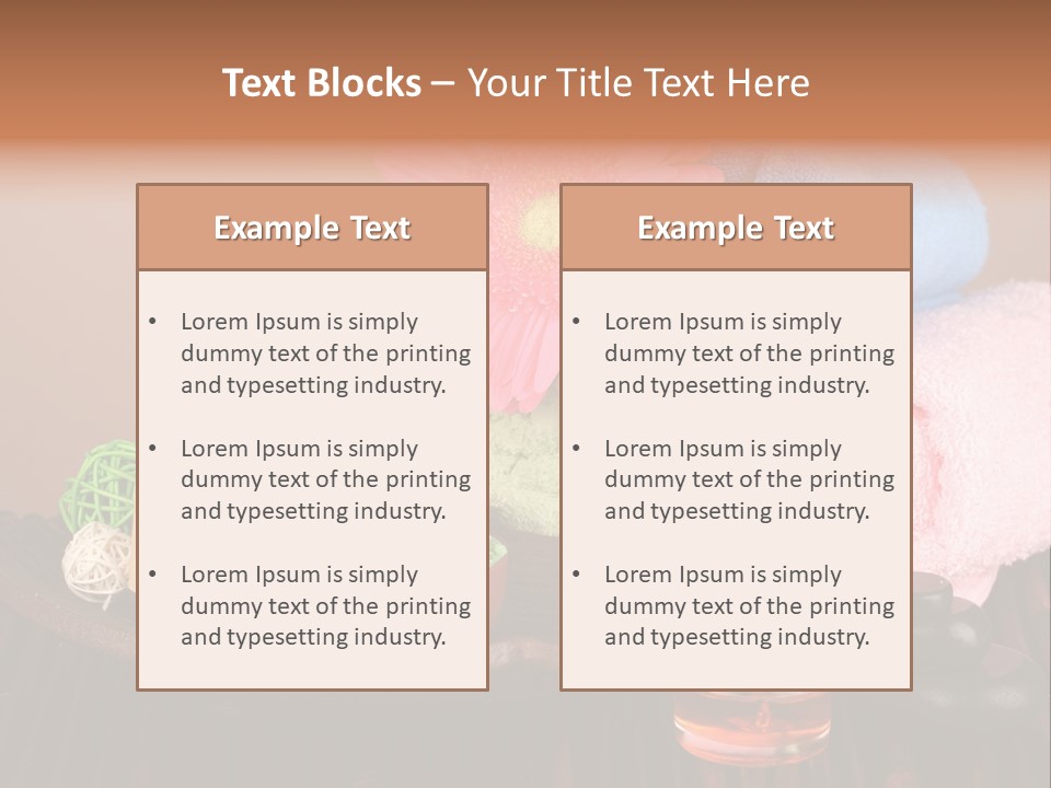 Candle Treatment Candlestick PowerPoint Template