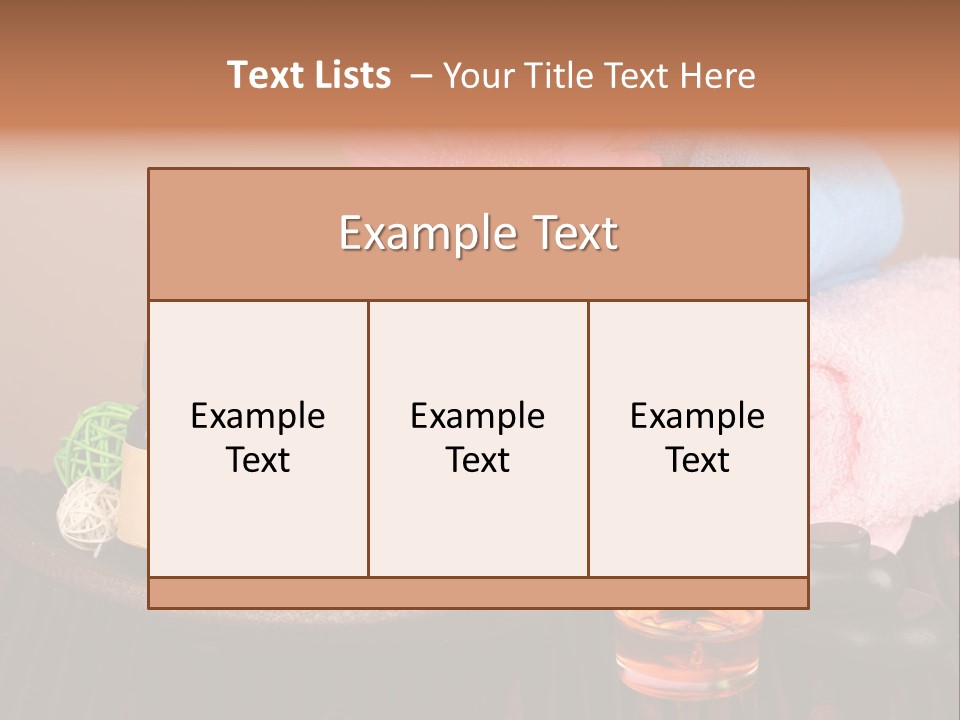 Candle Treatment Candlestick PowerPoint Template