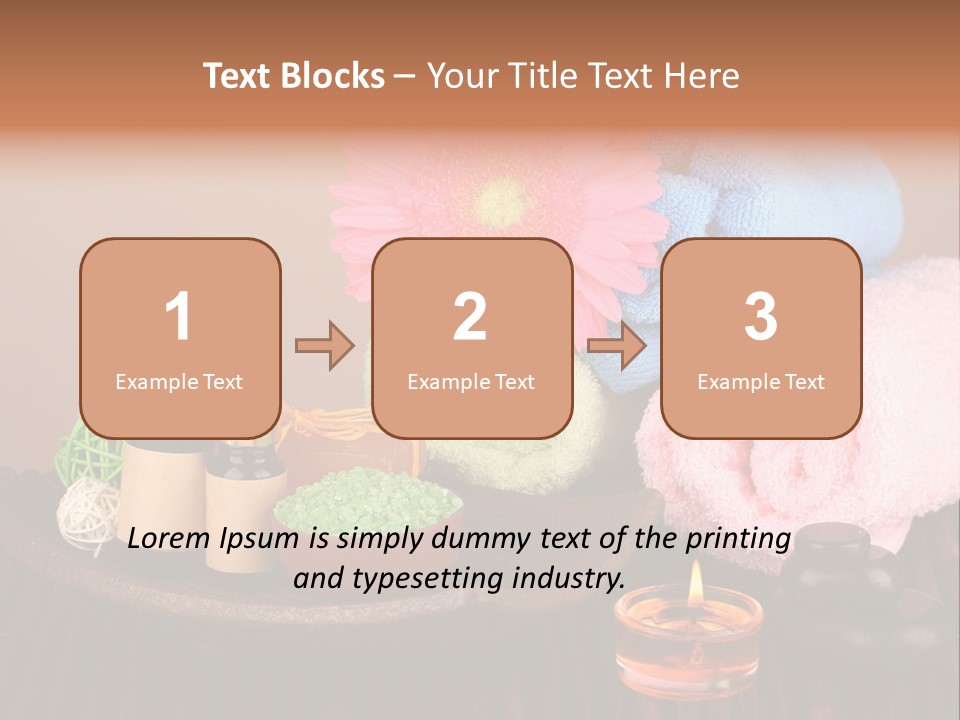 Candle Treatment Candlestick PowerPoint Template
