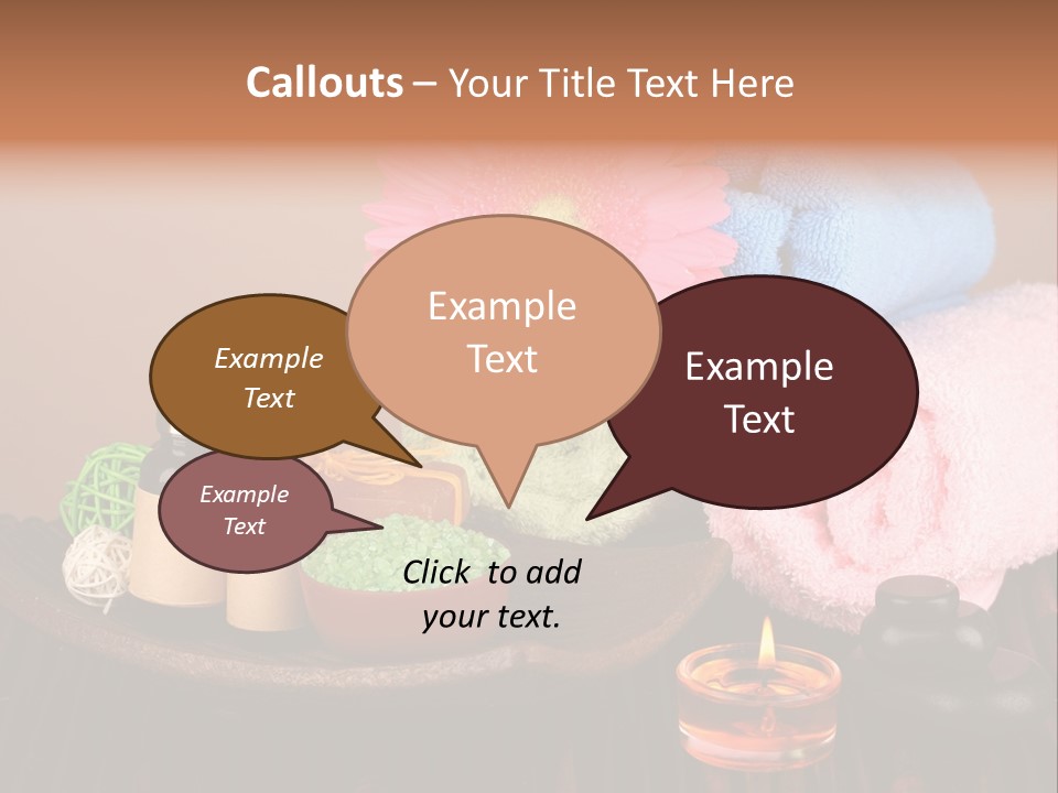 Candle Treatment Candlestick PowerPoint Template