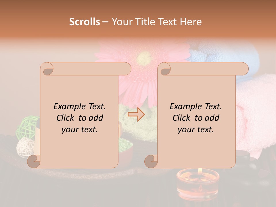 Candle Treatment Candlestick PowerPoint Template