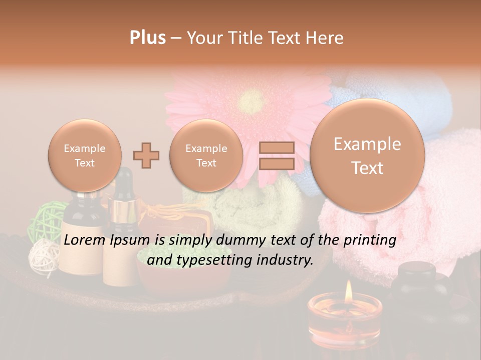 Candle Treatment Candlestick PowerPoint Template