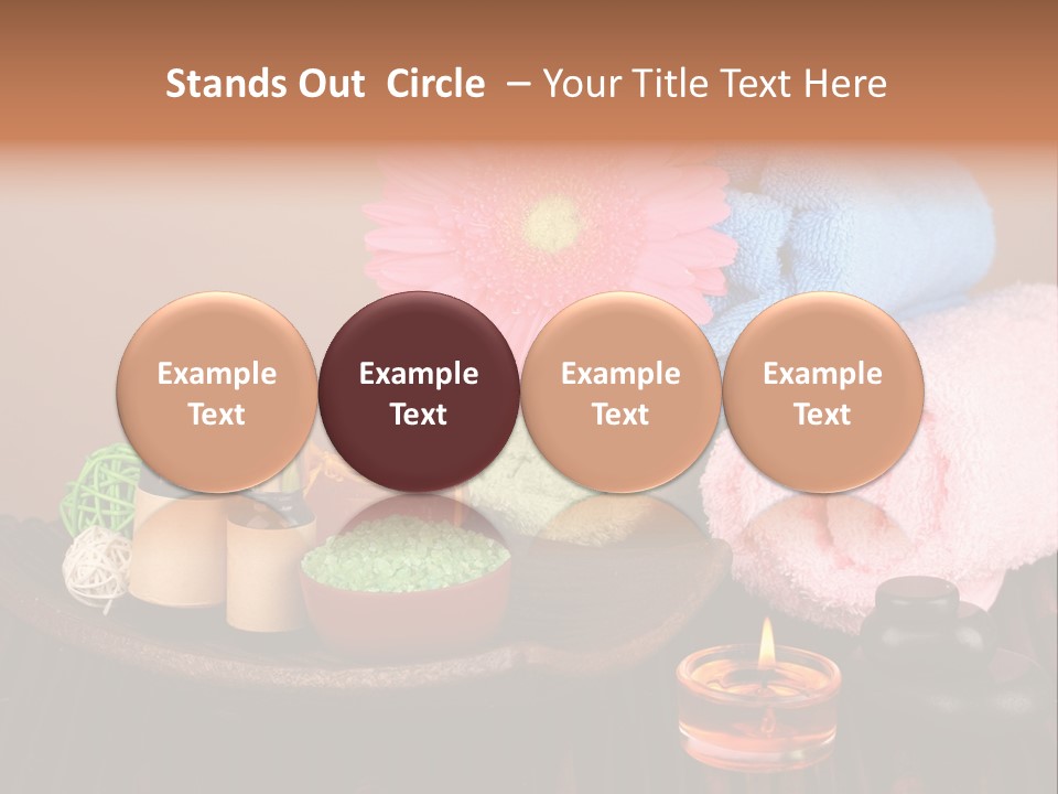 Candle Treatment Candlestick PowerPoint Template