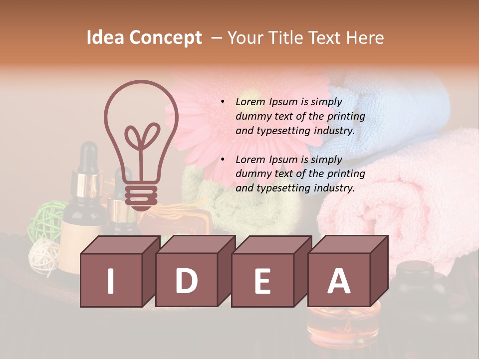 Candle Treatment Candlestick PowerPoint Template