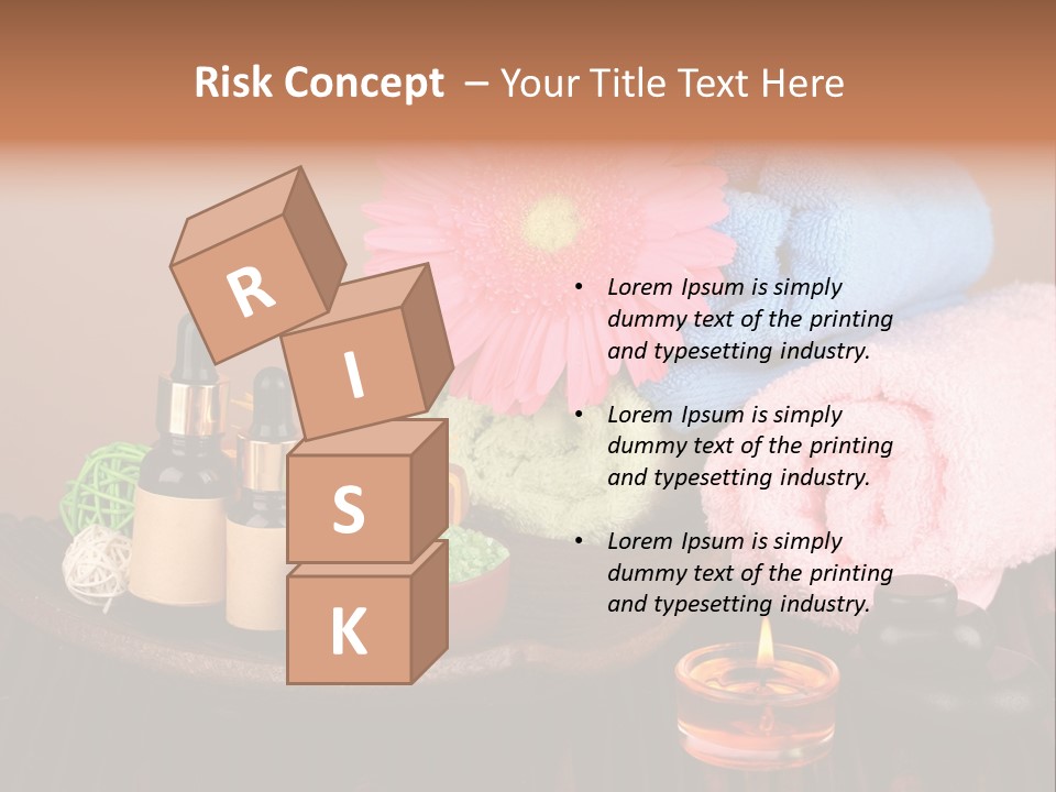 Candle Treatment Candlestick PowerPoint Template