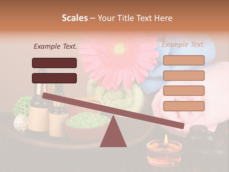 Candle Treatment Candlestick PowerPoint Template