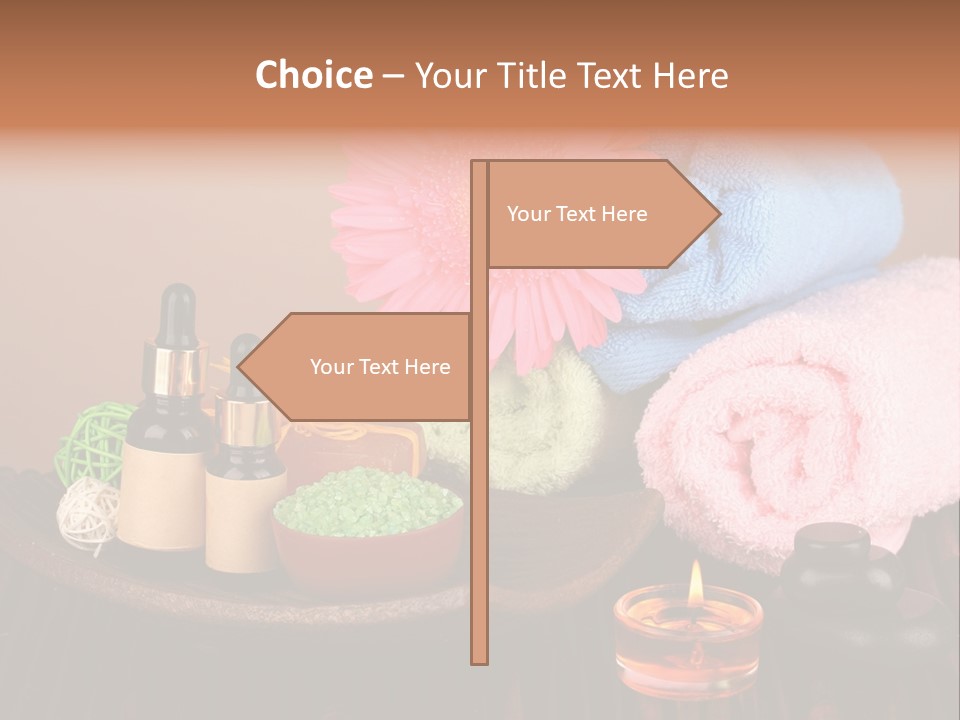 Candle Treatment Candlestick PowerPoint Template