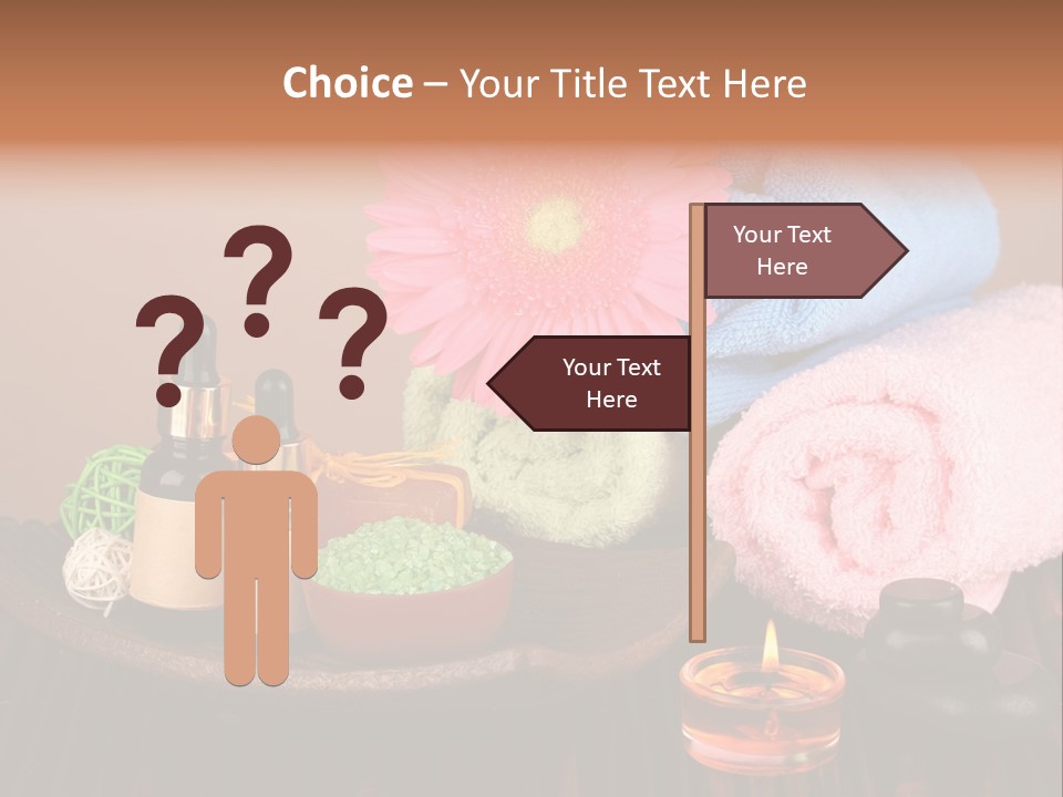 Candle Treatment Candlestick PowerPoint Template