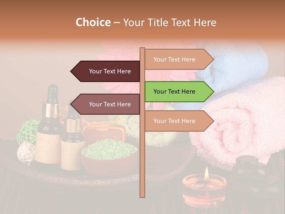 Candle Treatment Candlestick PowerPoint Template