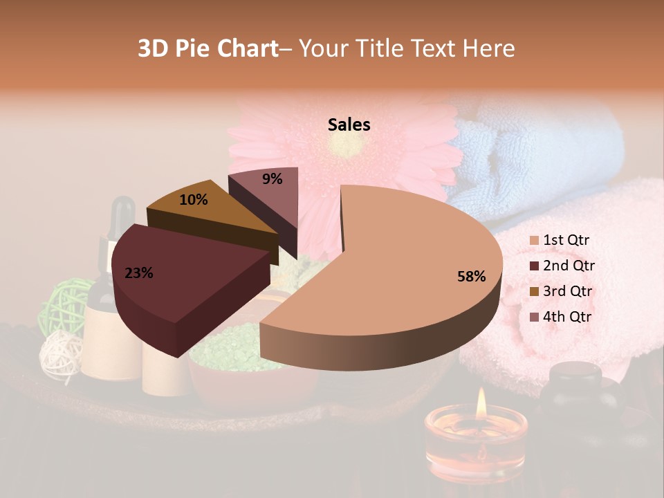 Candle Treatment Candlestick PowerPoint Template