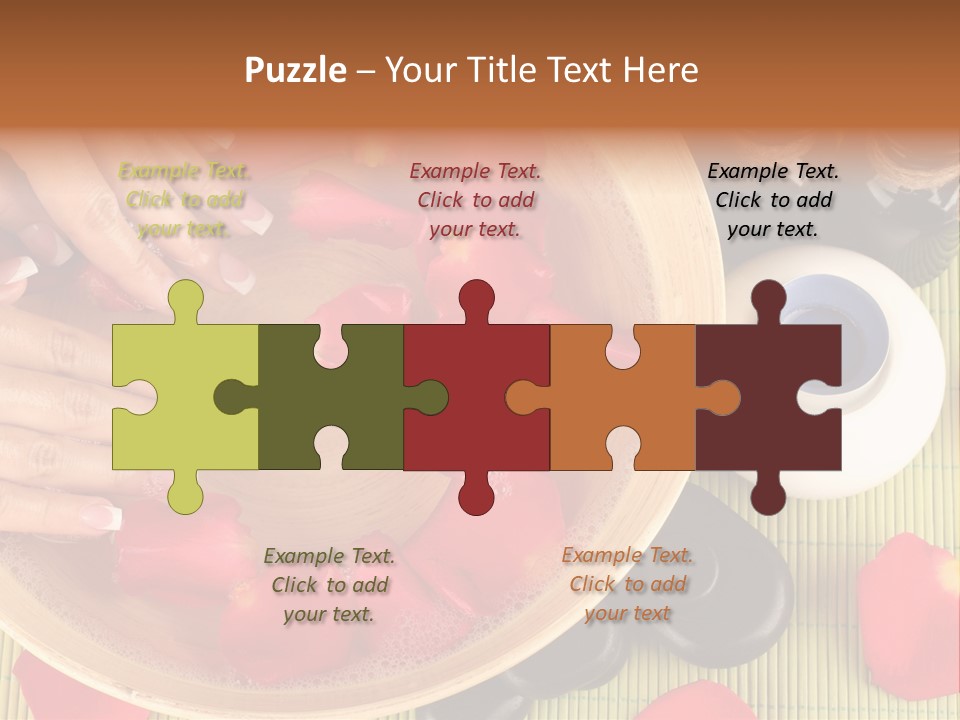 White Lacquer Green PowerPoint Template