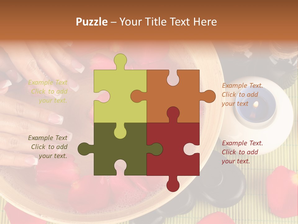 White Lacquer Green PowerPoint Template