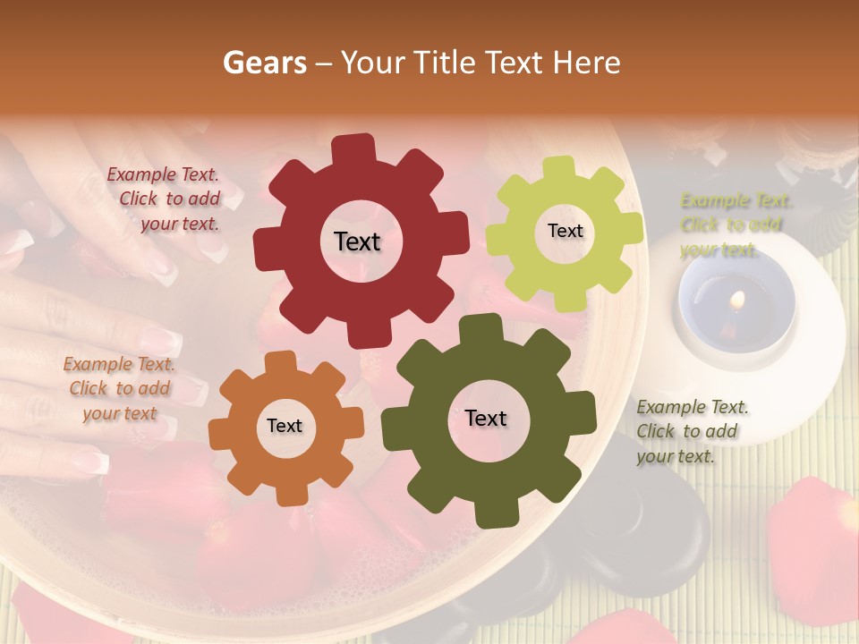 White Lacquer Green PowerPoint Template