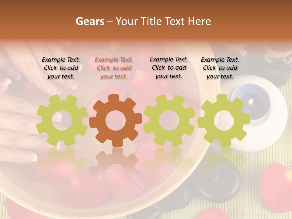 White Lacquer Green PowerPoint Template