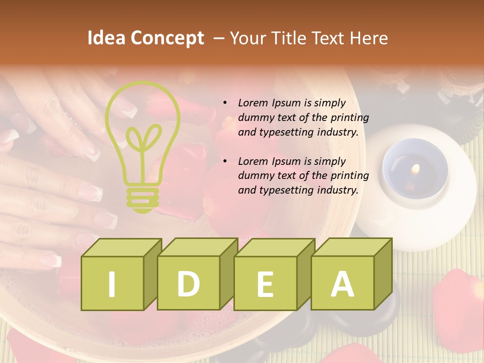 White Lacquer Green PowerPoint Template