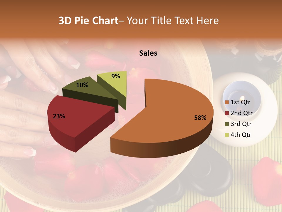 White Lacquer Green PowerPoint Template
