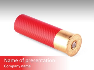 Handgun Bore Gun PowerPoint Template