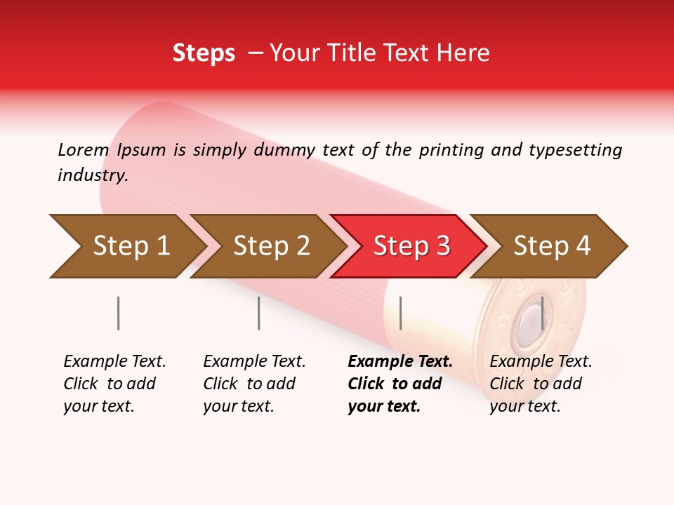 Handgun Bore Gun PowerPoint Template