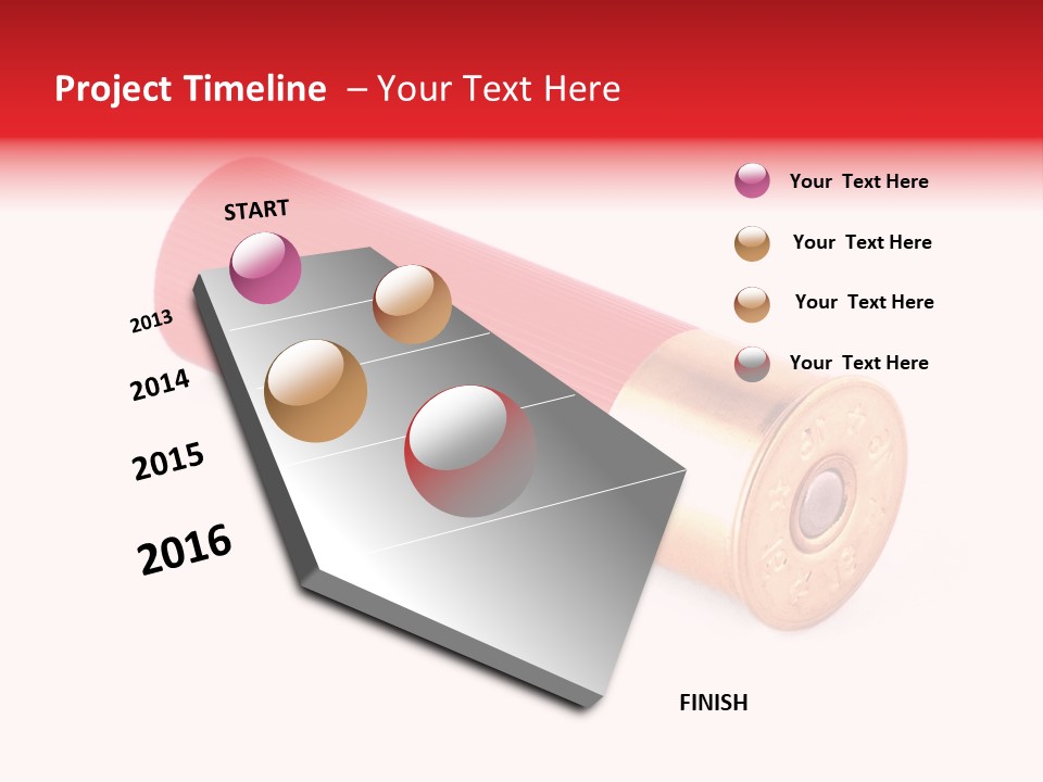 Handgun Bore Gun PowerPoint Template