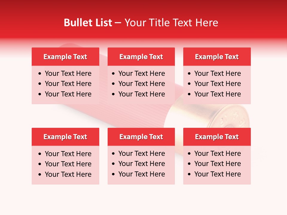 Handgun Bore Gun PowerPoint Template