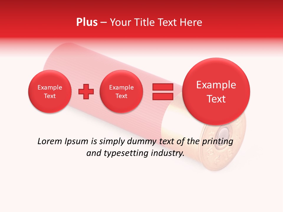 Handgun Bore Gun PowerPoint Template