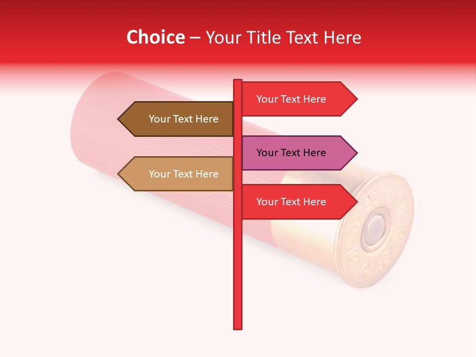 Handgun Bore Gun PowerPoint Template