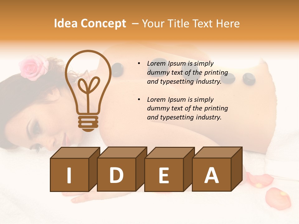 Health Lady Aroma PowerPoint Template