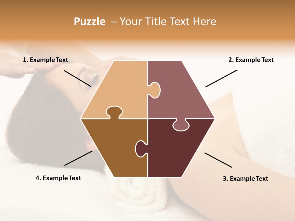 Massage Lady Human PowerPoint Template