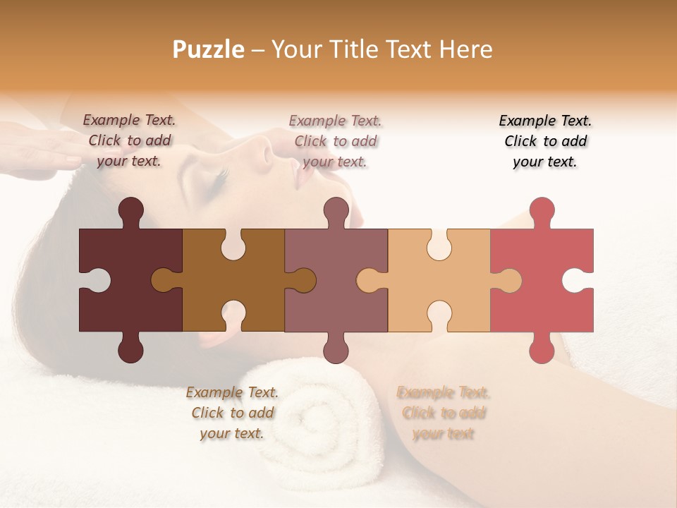 Massage Lady Human PowerPoint Template