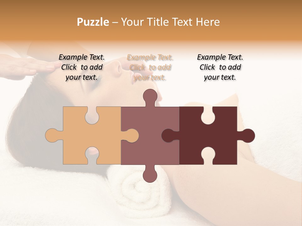 Massage Lady Human PowerPoint Template