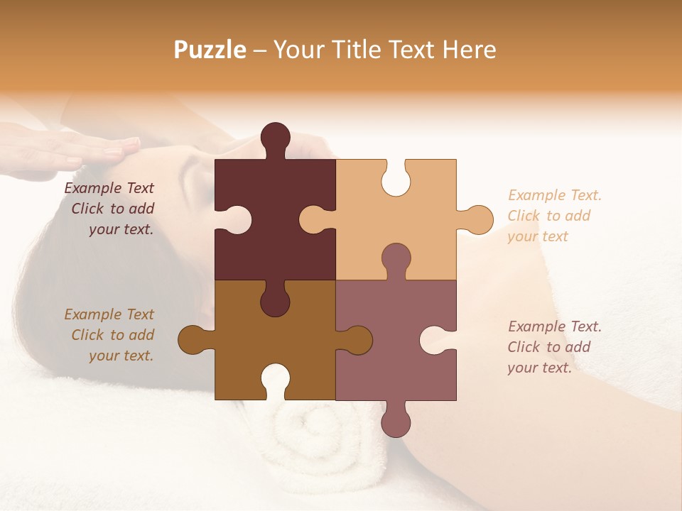 Massage Lady Human PowerPoint Template