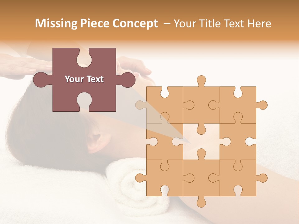 Massage Lady Human PowerPoint Template