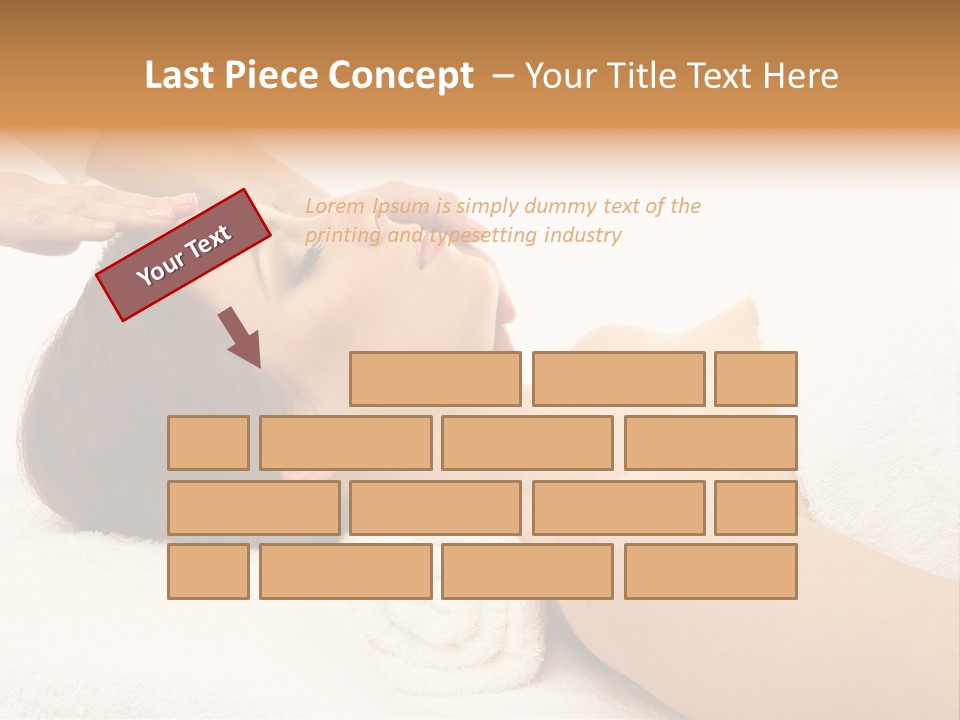 Massage Lady Human PowerPoint Template