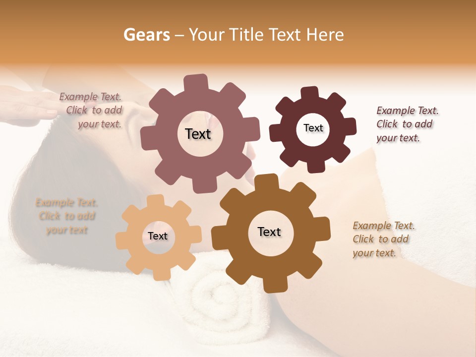 Massage Lady Human PowerPoint Template