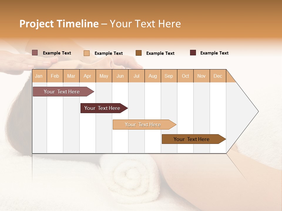 Massage Lady Human PowerPoint Template