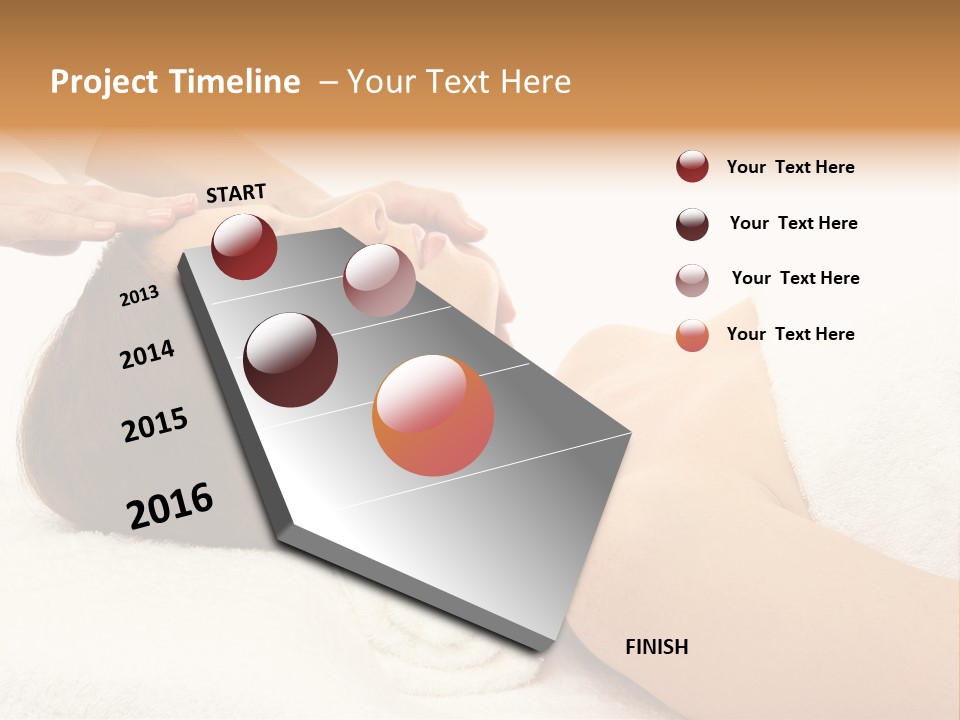 Massage Lady Human PowerPoint Template