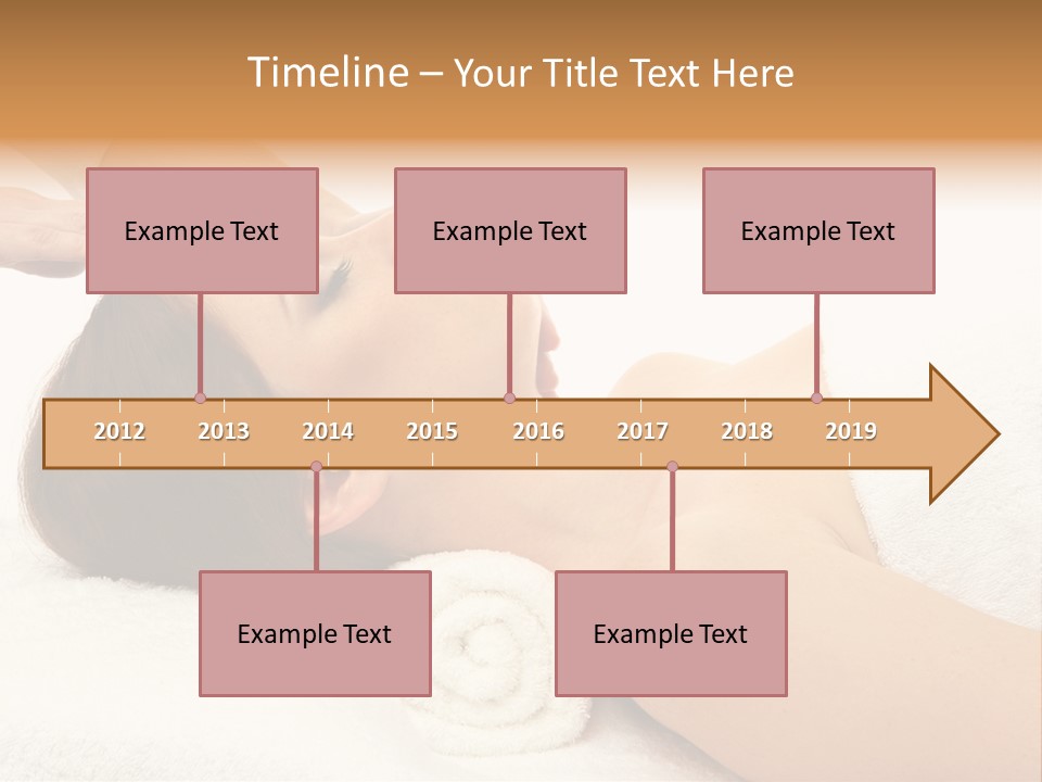 Massage Lady Human PowerPoint Template