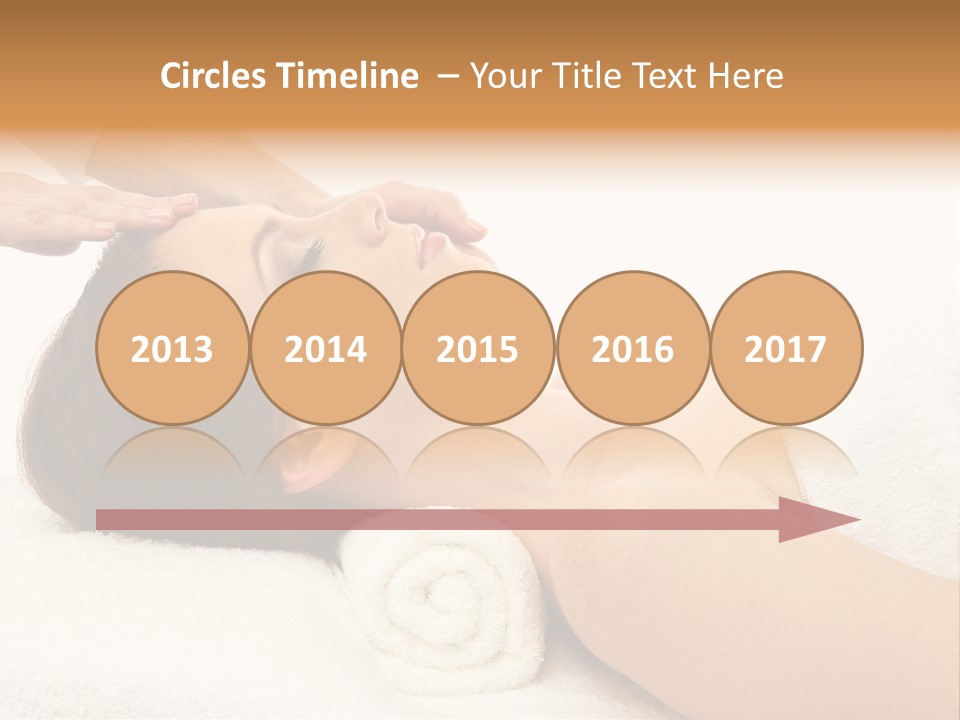 Massage Lady Human PowerPoint Template