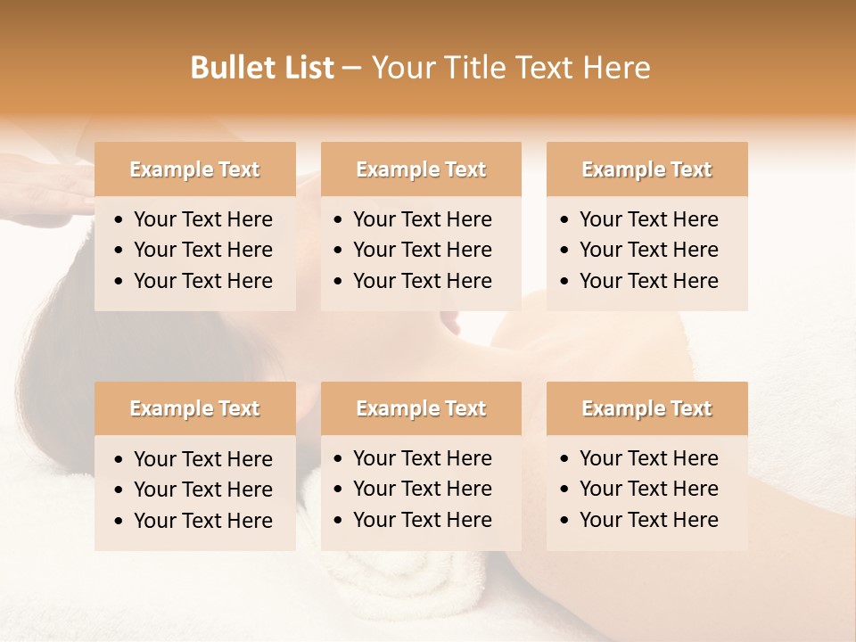 Massage Lady Human PowerPoint Template