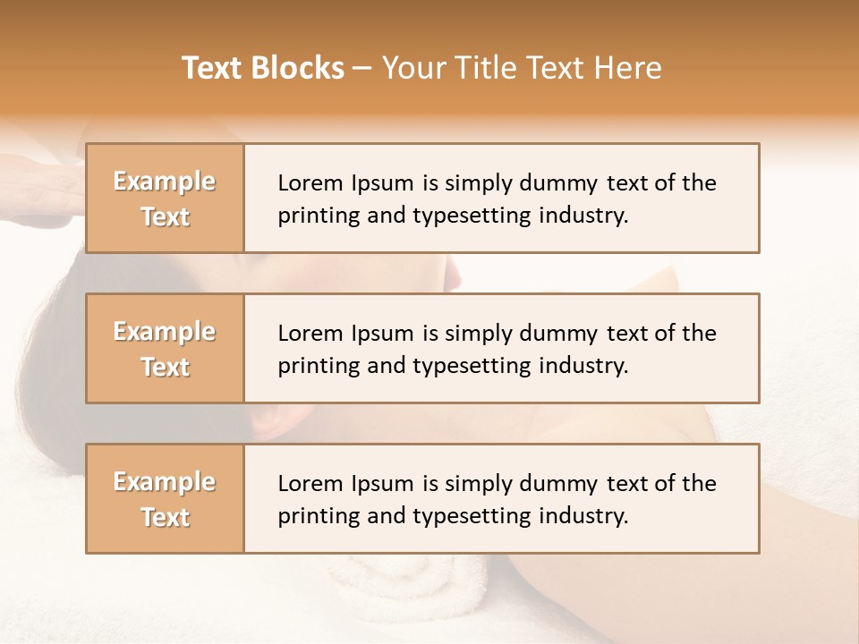 Massage Lady Human PowerPoint Template